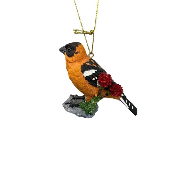 Danbury Mint 12 Bird Ornaments In Divided Storage Box 3" Tags & Story Cards - Picture 12 of 14